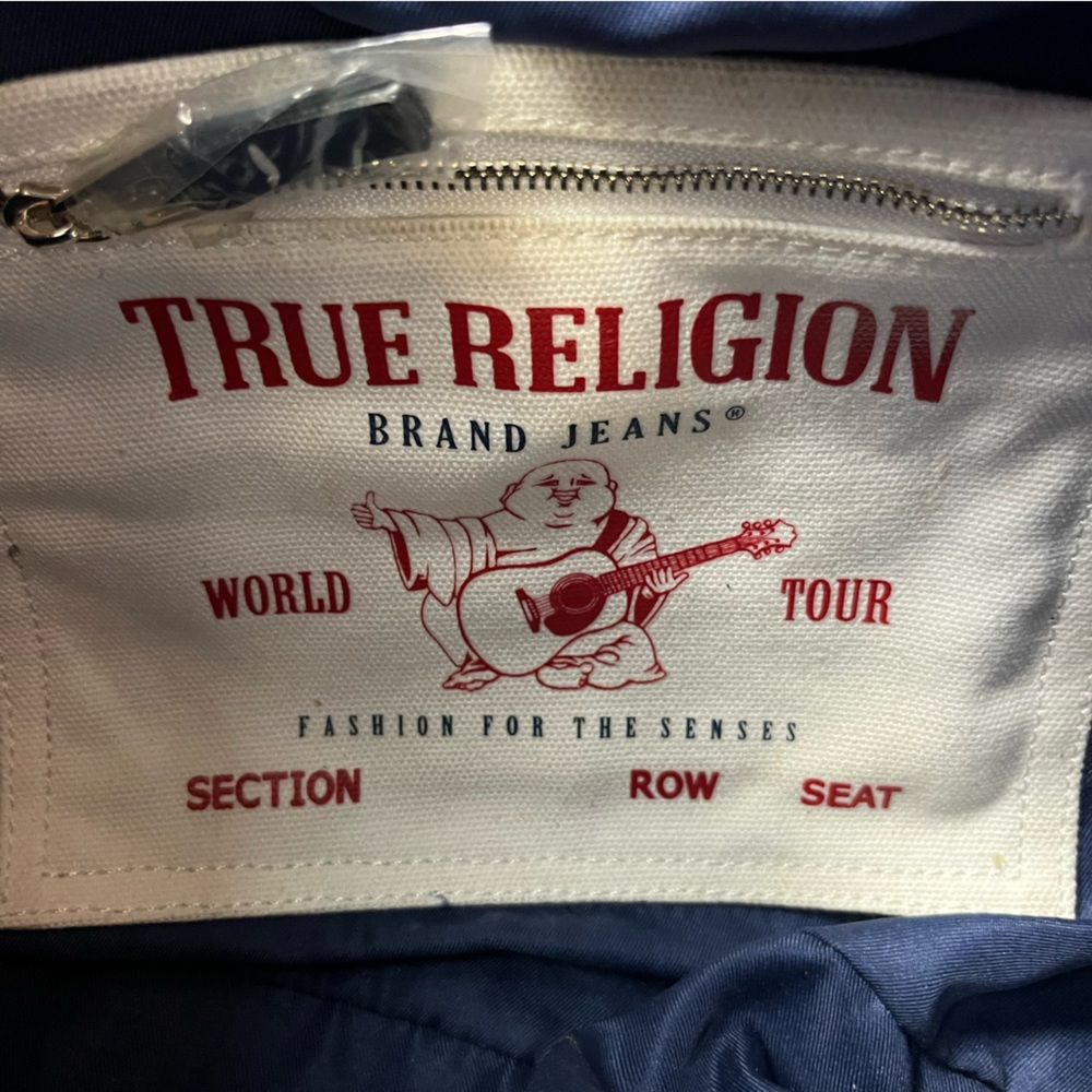 True Religion Denim Hobo Bag Y2K Blue Shoulder - Picture 2 of 14